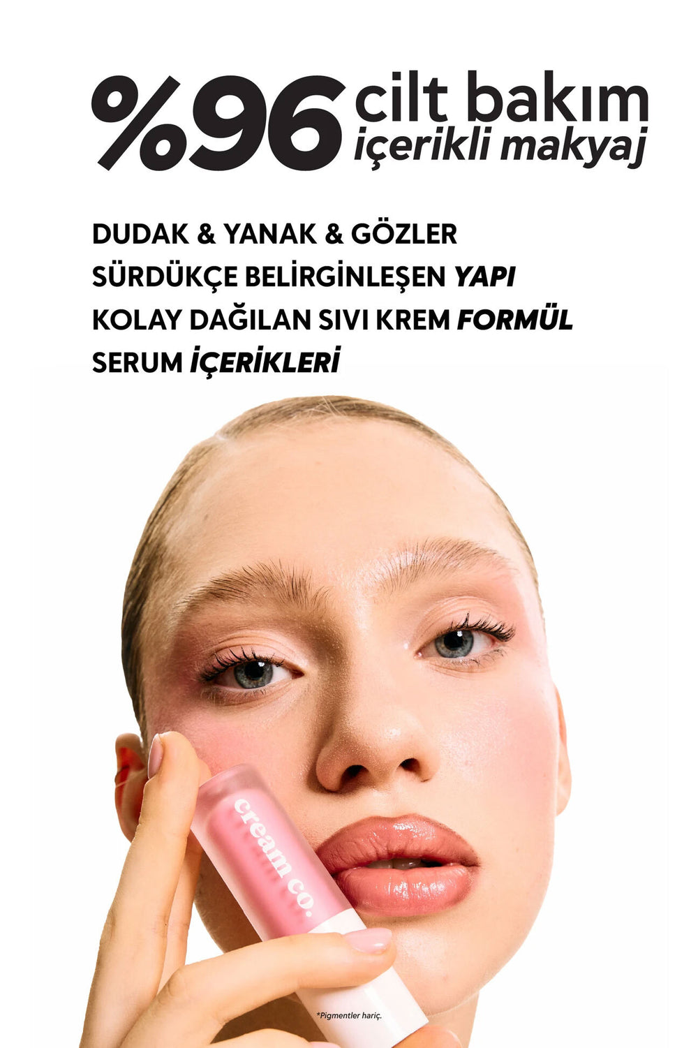 Cream Co. Glow Tint Hydrating Multi-Use Color Baby Pink 5ml