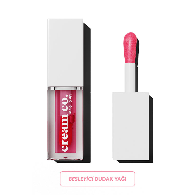 Cream Co. Lip Oil Gloss Hydrating Raspberry Shine 5 ml