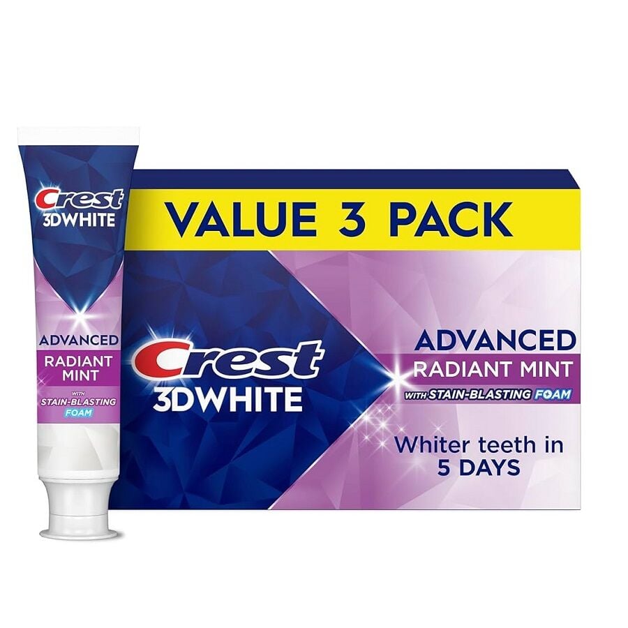 Crest 3D White Advanced Radiant Mint Whitening Toothpaste 280g