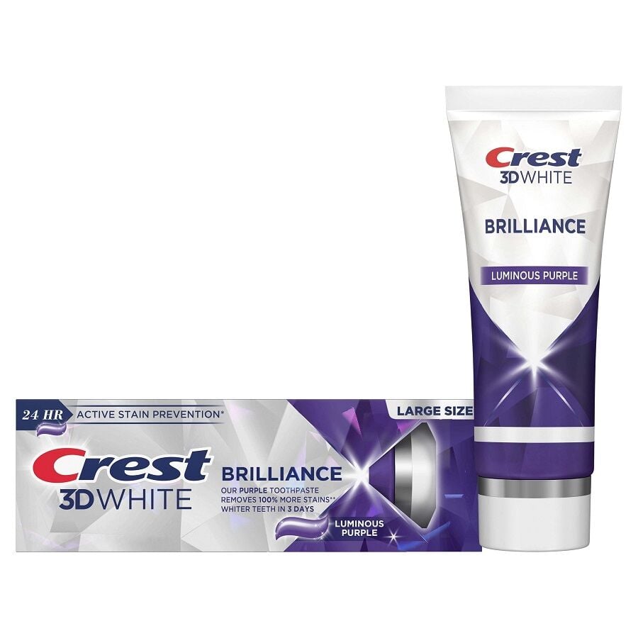 Crest 3D White Brilliance Luminous Purple Toothpaste 130g