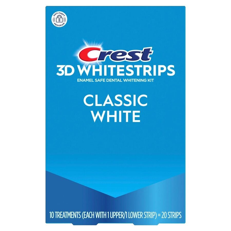 Crest 3D Whitestrips Classic White Home Whitening Kit 20 Count