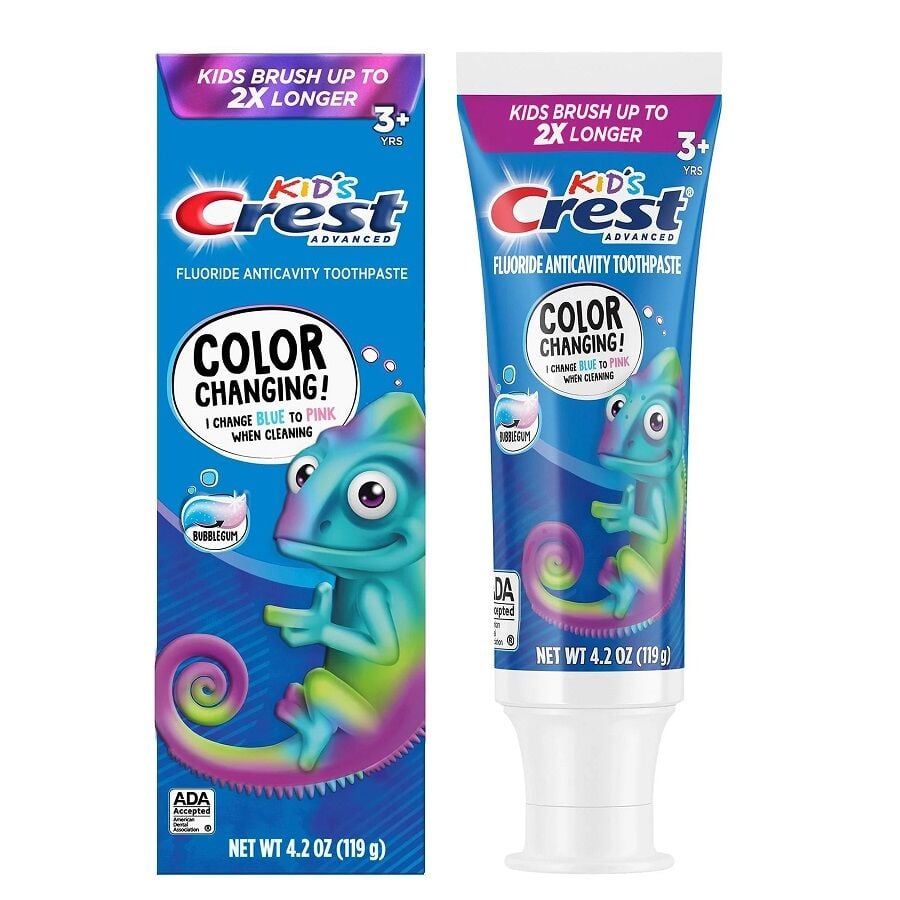Crest Kids Advanced Color Changing Bubblegum Toothpaste 119g