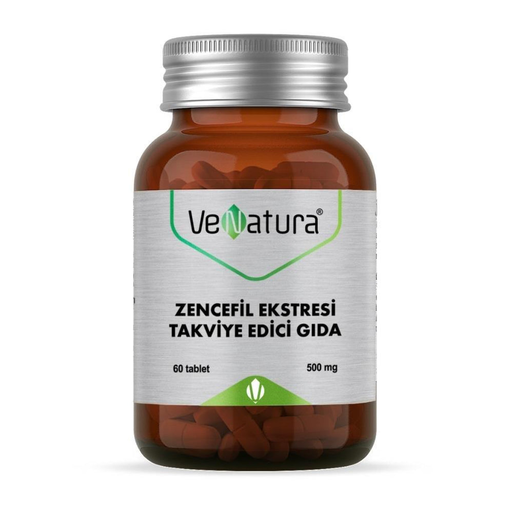 VeNatura Ginger Extract Supplement 500mg - 60 Tablets - Natural Anti-Inflammatory & Digestive Health Support VeNatura Ginger Extract 500mg - Natural Anti-Inflammatory Ginger Extract Supplement, Natural Health Supplement, Dietary Supplement, Herbal Extract, VeNatura Ginger Extract 500 mg, Anti-Inflammatory, Digestive Health Support, Plant-Based Supplement, Vegan Supplement, Vegetarian Supplement, Health and Wellness
