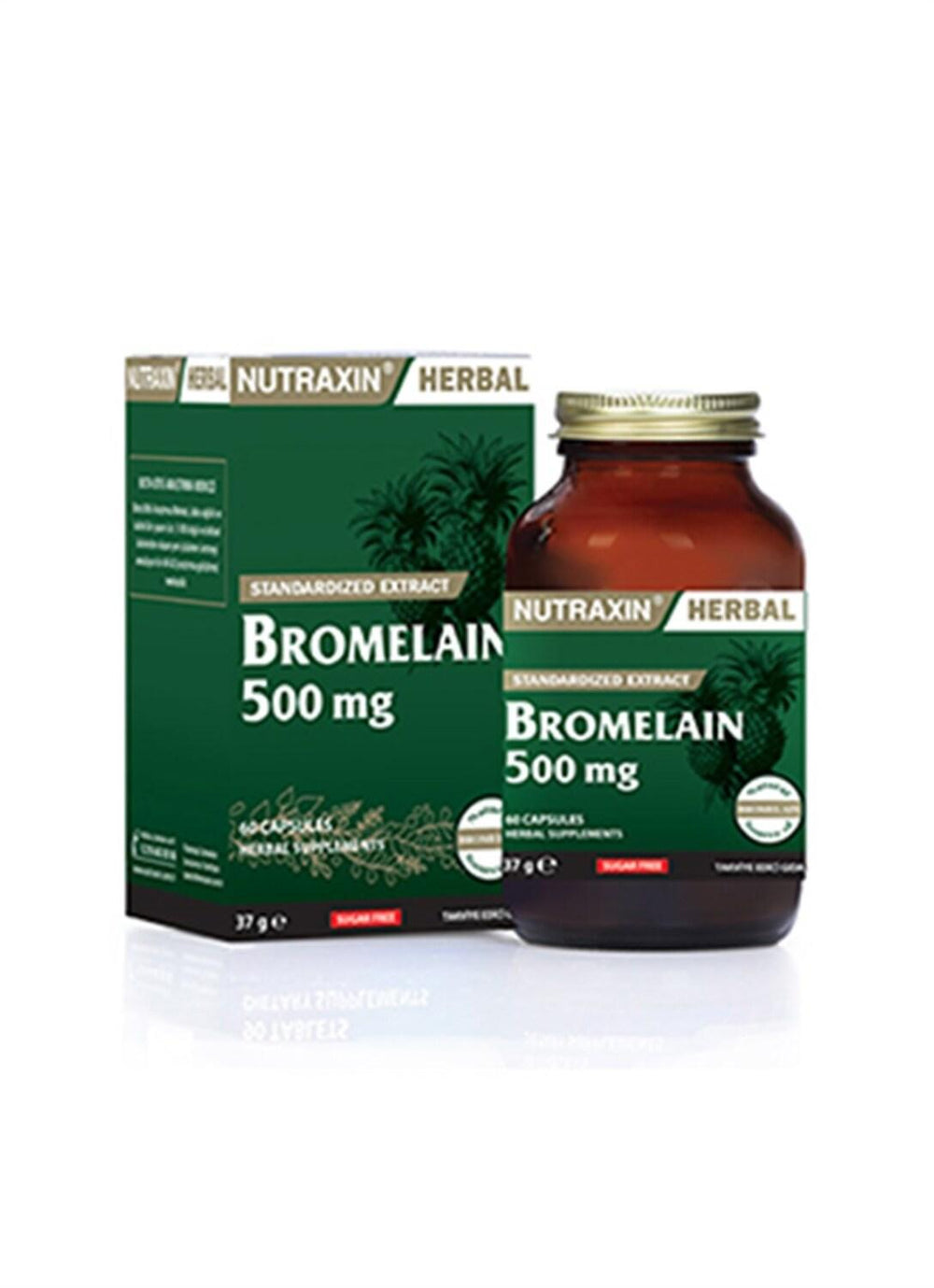 Nutraxin Bromelain 500mg - Digestive Enzyme Supplement for Inflammation Relief & Healthy Digestion - - Vitamin & Supplement