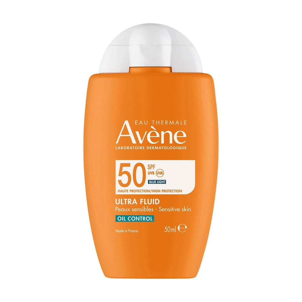 Avene Ultra Fluid Oil Control SPF50 Sunscreen for Oily Skin - High Protection, Oil-Free, Lightweight - Sunscreen
