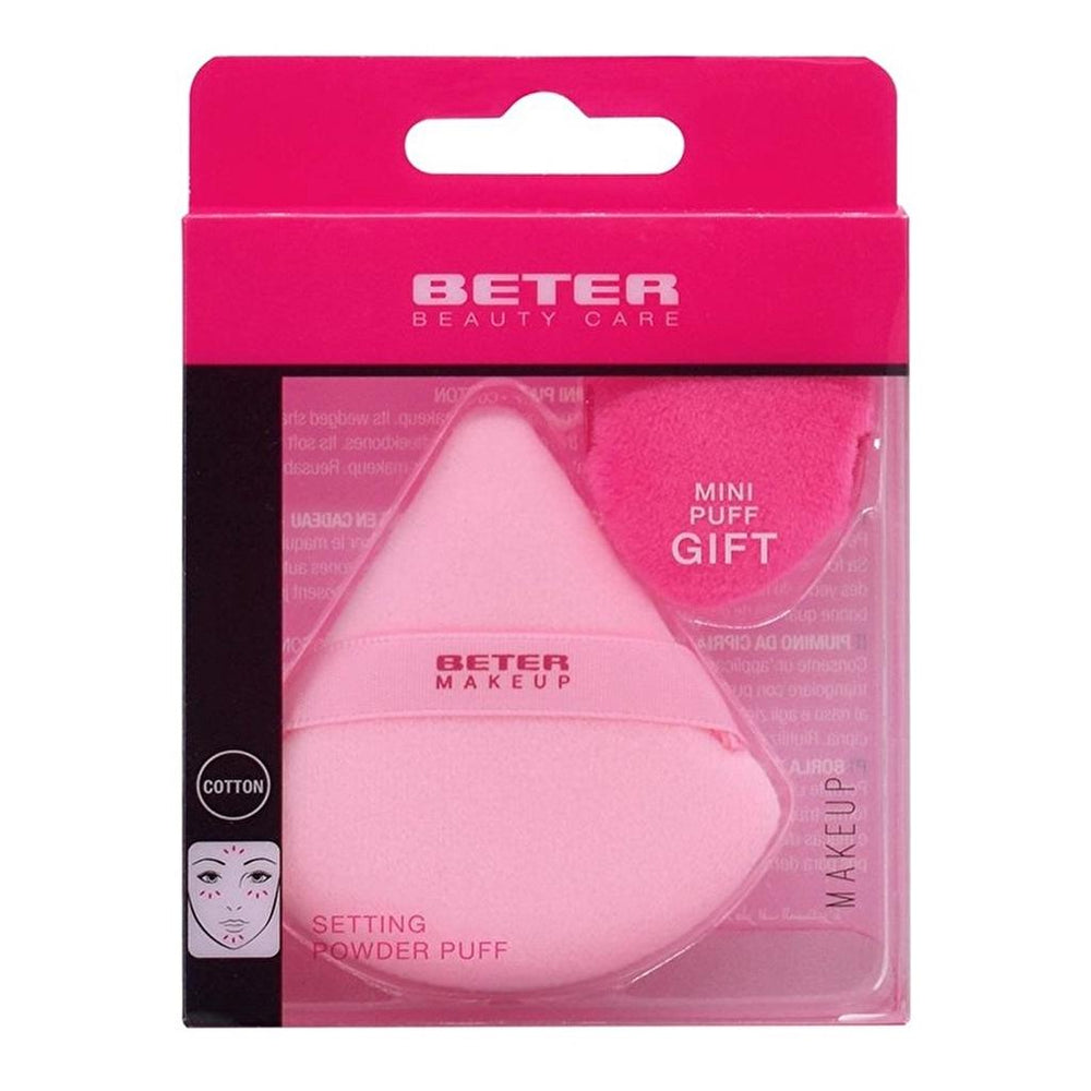Beter Triangle Makeup Puff Set for Flawless Finish 2-Pack