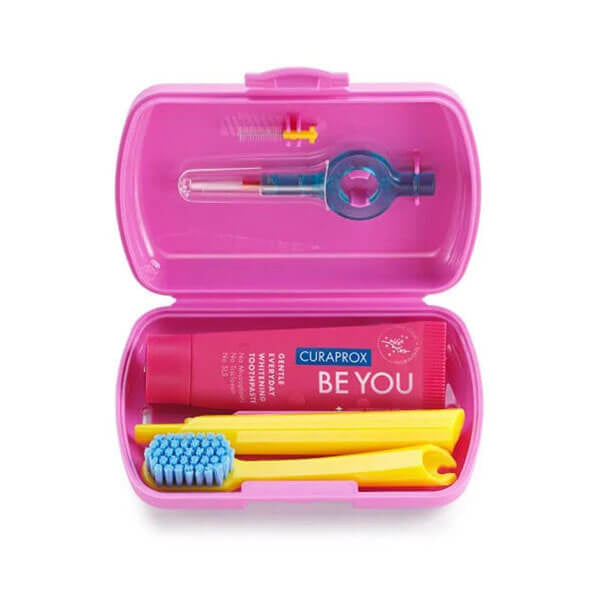 Curaprox Be You Travel Set Pink Oral Care Kit