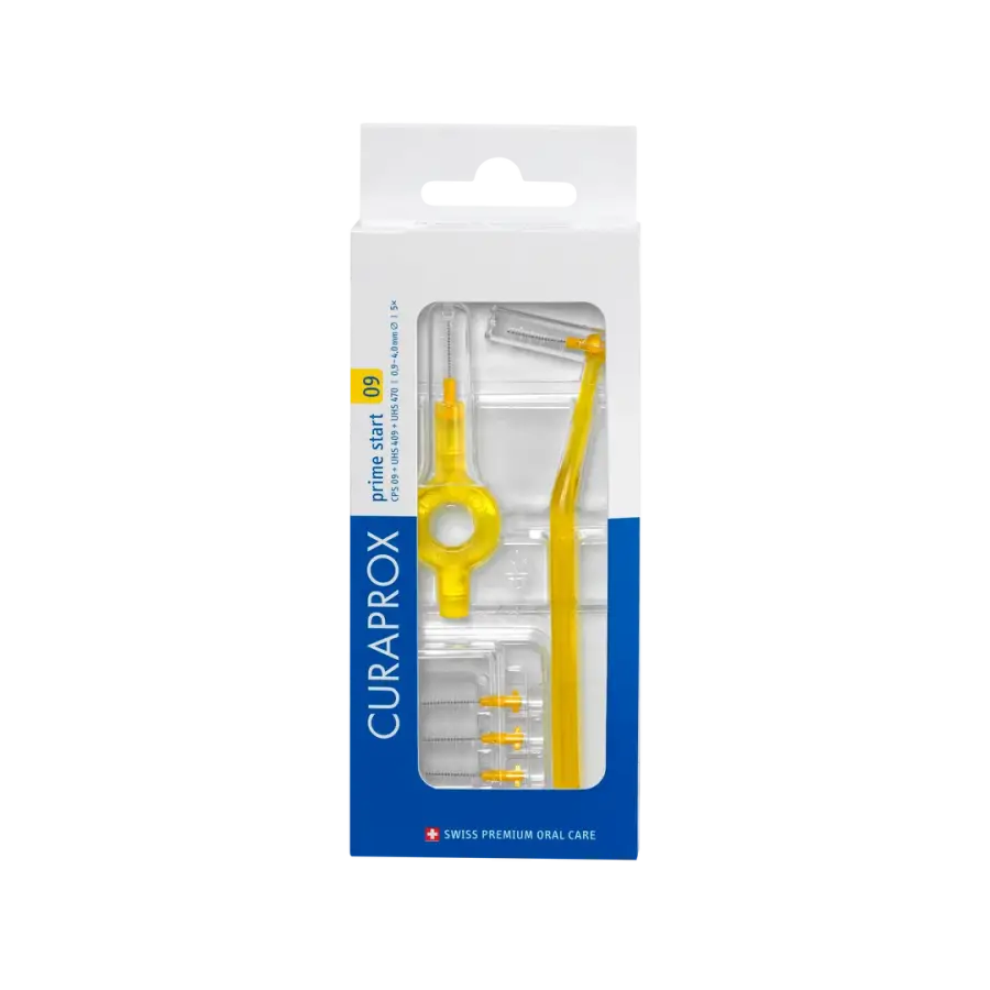Curaprox CPS 09 Prime Start Interdental Brush Yellow 5 Count