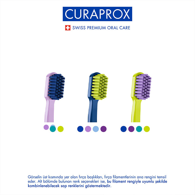 Curaprox CS 1560 Soft Toothbrush Gentle Plaque Removal 1 Count