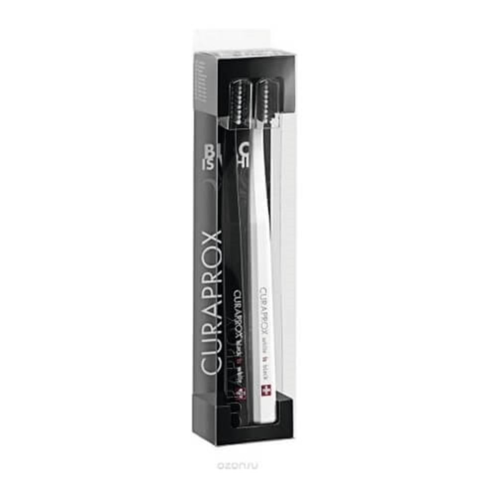 Curaprox Limited Black Is White Toothbrush Set - Ultra Soft | 2 Pack