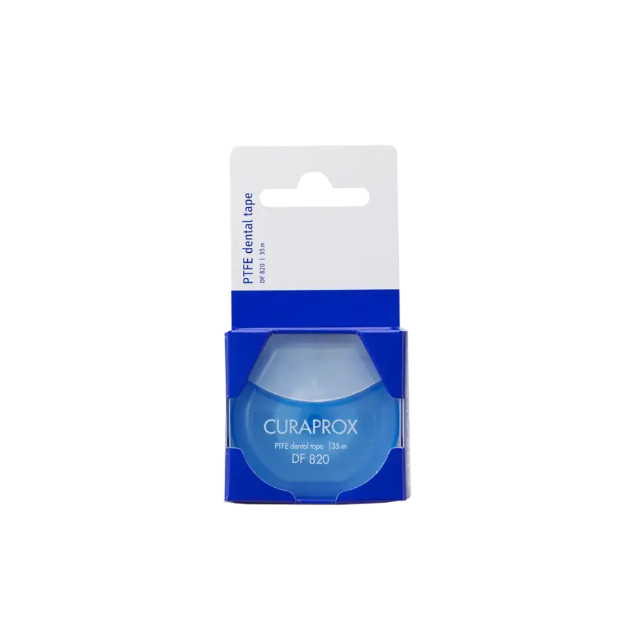 Curaprox DF 820 Teflon Dental Floss Shred-Resistant 35m