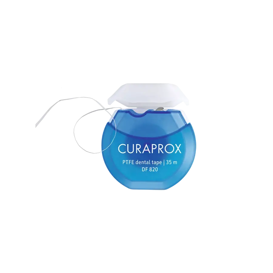 Curaprox DF 820 Teflon Dental Floss Shred-Resistant 35m
