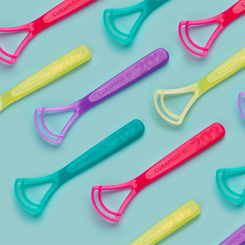 Curaprox Tongue Cleaner Set for Fresh Breath 2 Pack