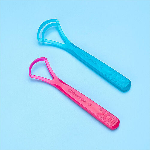 Curaprox Tongue Cleaner Set for Fresh Breath 2 Pack