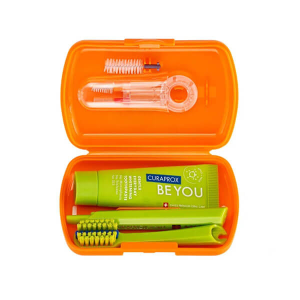 Curaprox Be You Travel Set Orange Oral Care Kit