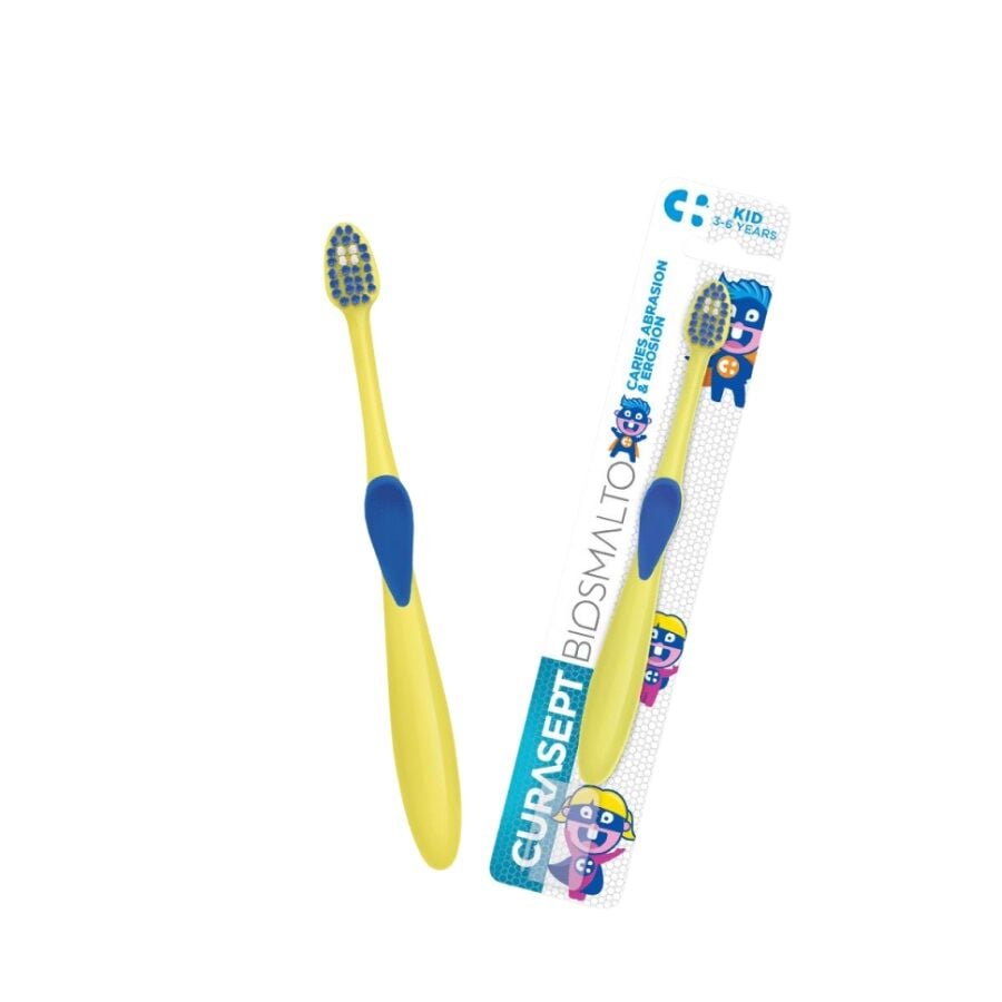 Curasept Biosmalto Kids Toothbrush for Ages 3-6 Soft Bristles