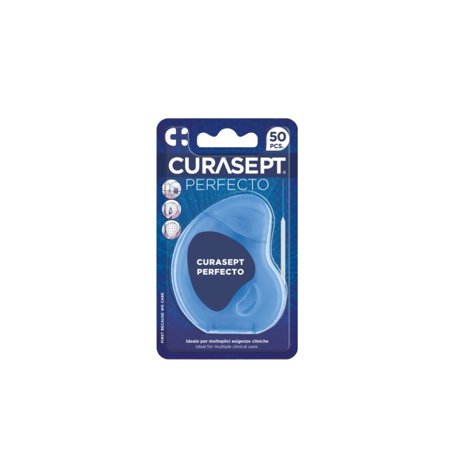 Curasept Perfecto Floss Pre-Cut Dental Floss 50 Pcs