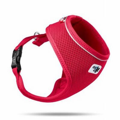 Curli Basic Air-Mesh Dog Harness Breathable Red XS