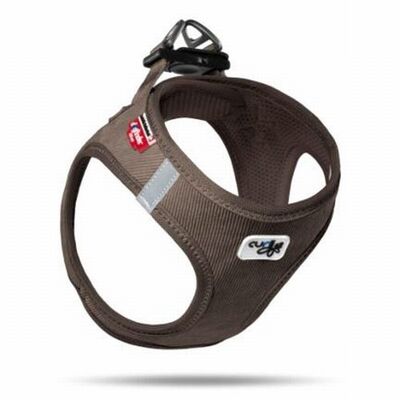 Curli Cord Vest Dog Harness Comfortable Brown 3XS