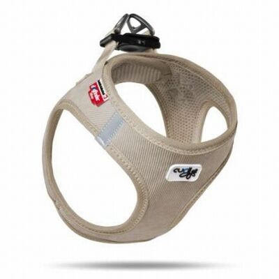 Curli Cord Vest Dog Harness Tan Comfort Fit 3XS