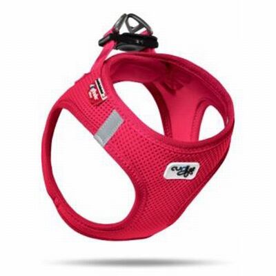 Curli Vest Air-Mesh Dog Harness Breathable Design Red 3XS