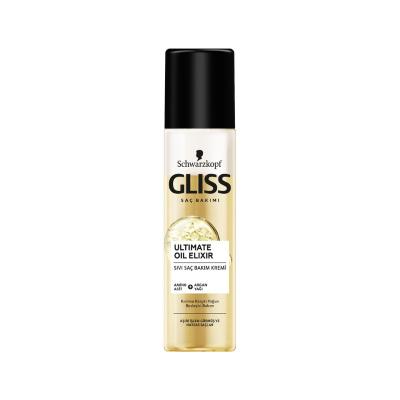 Gliss Ultimate Oil Elixir Leave-In Hair Conditioner for Damaged Hair - 6.76 fl oz Nourishing Treatment with Liquid - view 2