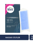 Veet Professional Wax Strips for Hair Removal - Sensitive Skin, Easy-Gelwax Technology, 12 Count Veet Professional Wax Strips - Sensitive Skin Hair Removal wax strips, hair removal, sensitive skin, Veet Professional, Easy-Gelwax technology, body hair removal, hair removal for women, beauty products, personal care, grooming, depilatory wax strips, waxing kit, hair removal cream alternative