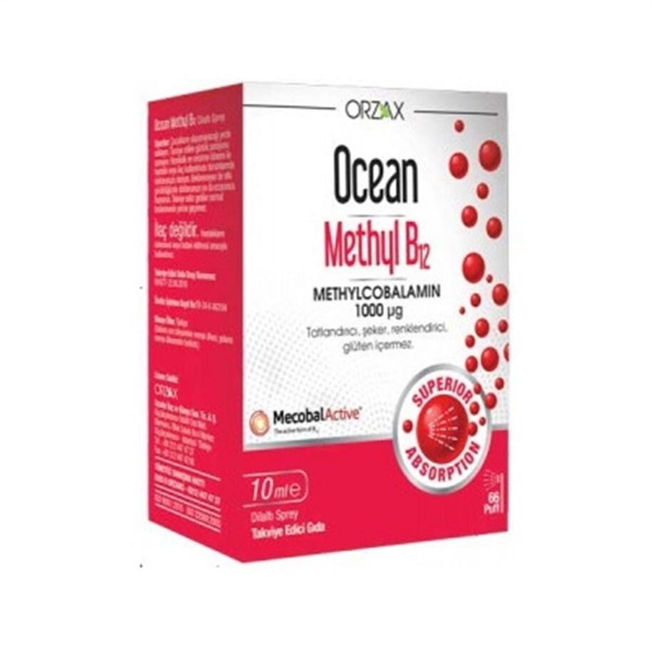 Ocean Vitamin B12 Methylcobalamin Sublingual Spray Supplement for Adults &amp; Children - 1000 µg per Spray, 0.34 fl oz Ocean Methyl B12 Sublingual Spray - 1000 µg, 0.34 fl oz Vitamin B12 supplement, Methylcobalamin sublingual spray, Dietary supplement for B12 deficiency, Easy B12 supplementation for adults and children, Ocean Methyl B12 spray, B12 spray, Sublingual B12, Methylcobalamin supplement, Vitamin B12 deficiency support, Energy boost supplement, Nerve health support, Health supplements for adults, Supp