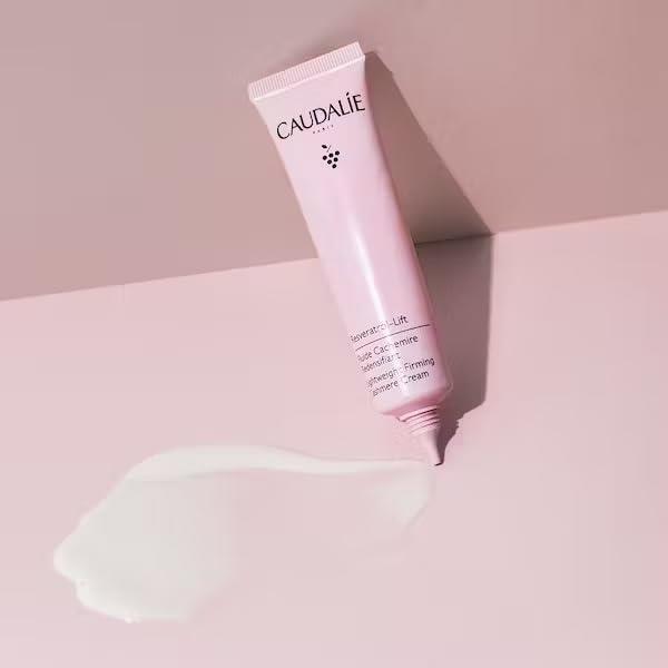 caudalie resveratrol lift lightweight firming cream 40 ml, front view of caudalie resveratrol lift cream Caudalie Resveratrol Lift Lightweight Firming Cashmere Cream | 40 ml Caudalie Resveratrol Lift Firming Cream - 40 ml skincare, firming-cream, caudalie, anti-aging, moisturizer, lightweight-cream, beauty, women, hydration, ai-generated