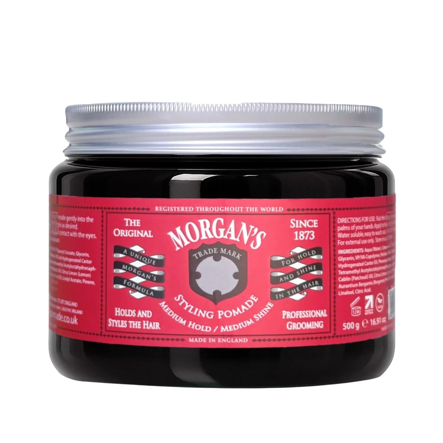 Morgan's Pomade Medium Hold &amp; Shine Hair Styling Pomade 500g