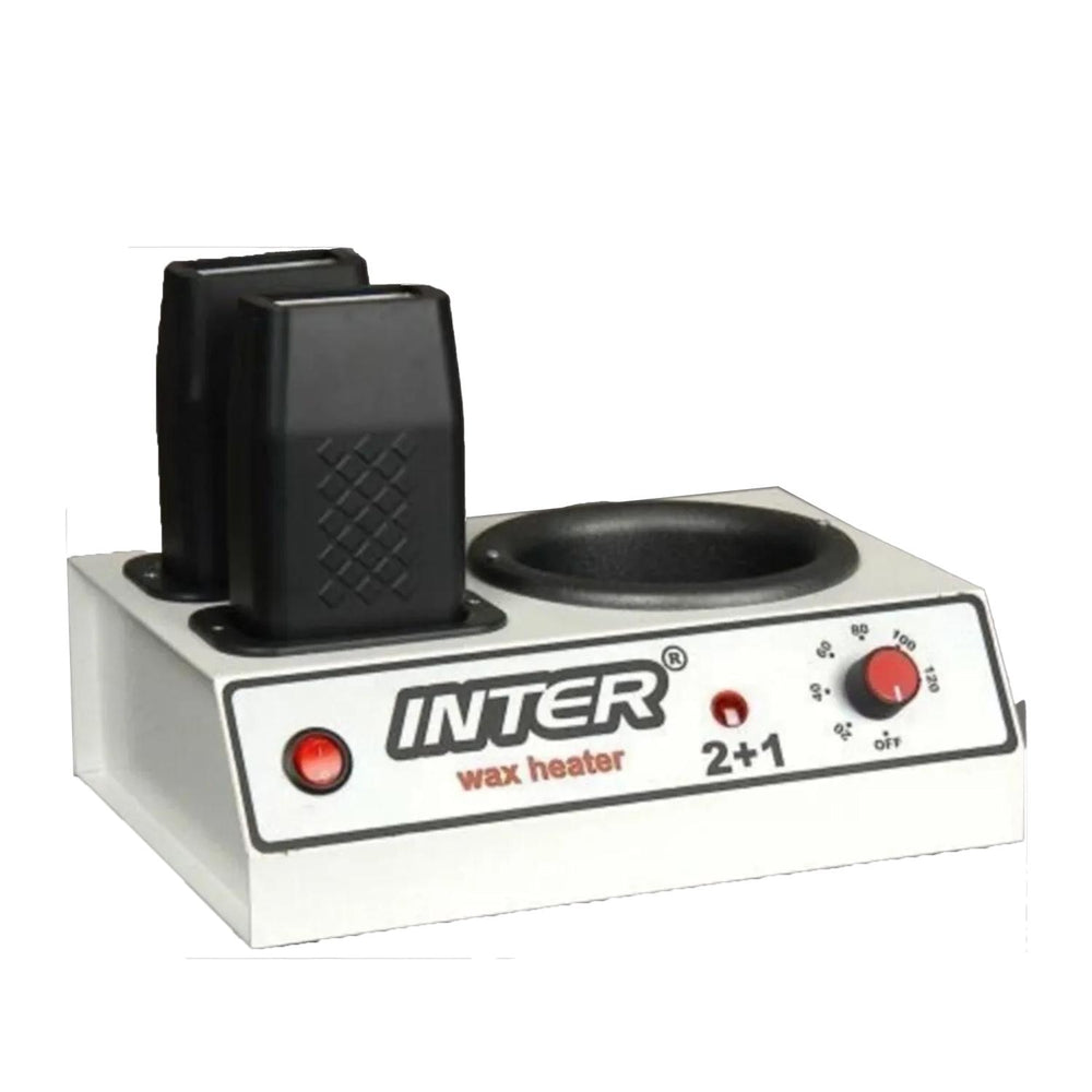 Inter Wax Warmer 2+1 Cartridge & Jar Combo - Professional Hair Removal Device for Salon & Home Use Inter Wax Warmer - Professional Hair Removal wax warmer, hair removal device, beauty equipment, waxing kit, professional beauty tools, salon essentials, home beauty solutions, hair removal solutions, beauty enthusiasts, aesthetics industry