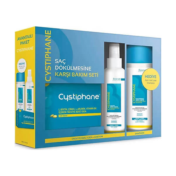 Cystiphane Anti-Hair Loss Care Set for Thinner Hair 3-Pack