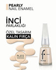 Flormar Pearly Intense Pigmented Nail Polish PL372 Tender Beige - Long-Lasting Shine | Premium Quality - view 5