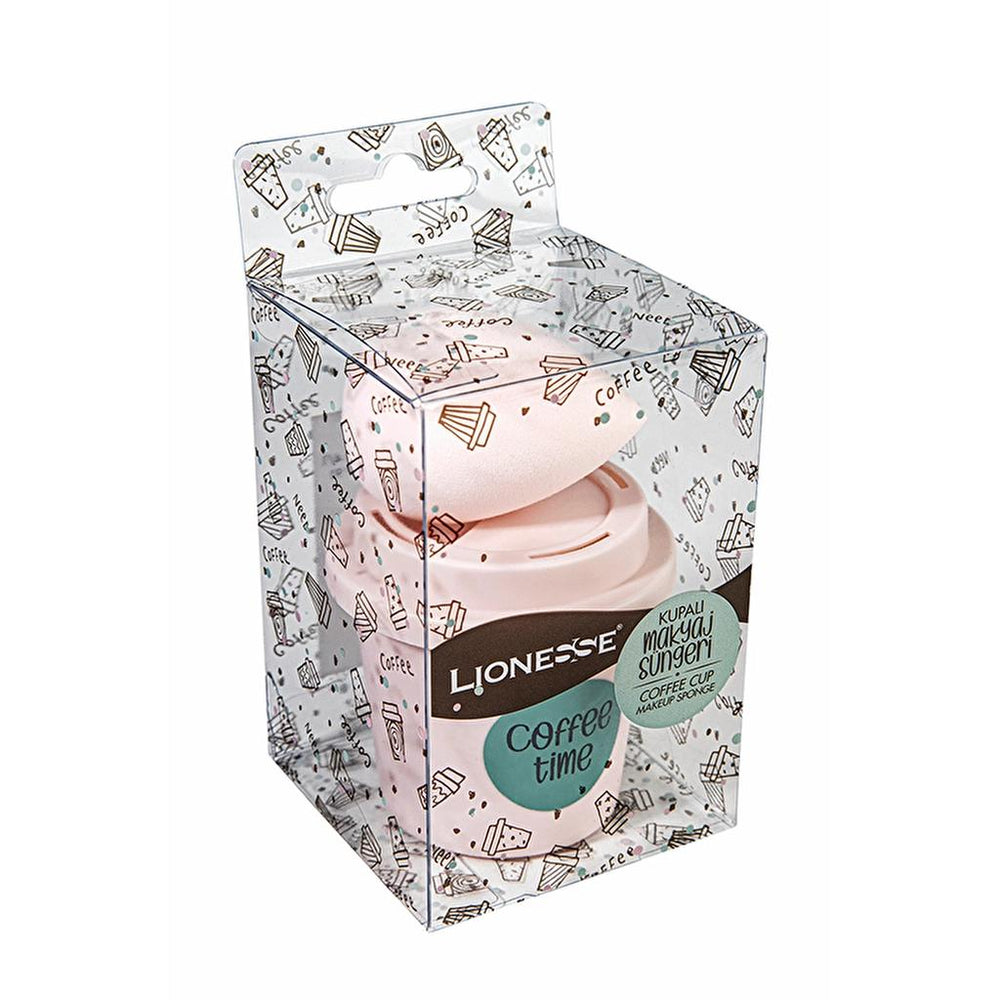 Lionesse Makeup Sponge with Storage Cup 1 pc
