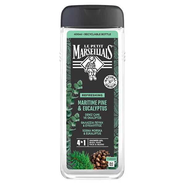 Le Petit Marseillais Shower Gel Sea Pine & Eucalyptus - 400ml | Natural Ingredients - image 4