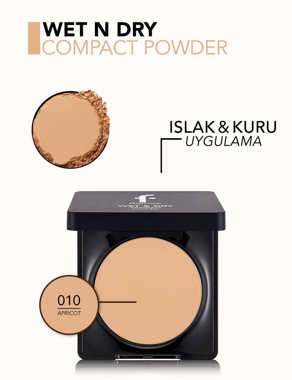 Flormar Wet & Dry Compact Powder Matte Finish 10g
