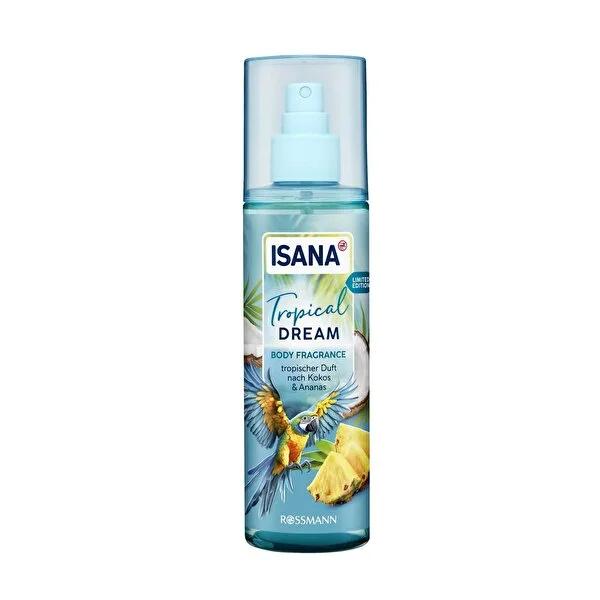 Isana Tropical Dream Body Spray - Vegan, Dermatologically Tested, pH-Balanced, Coconut & Pineapple Scent Isana Tropical Dream Body Spray - Vegan & Dermatologically Tested body spray, tropical scent, vegan body care, dermatologically tested, pH-balanced body spray, coconut and pineapple fragrance, Isana, vegan cosmetics, skin care, personal care, fragrance, coconut scent, pineapple scent, cruelty-free, gentle skin care