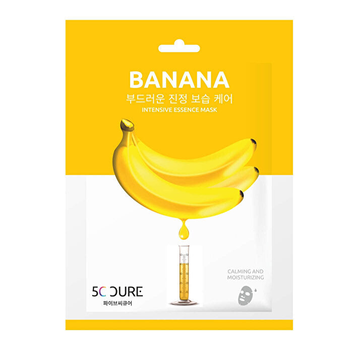5C Cure Banana Korean Facial Mask 25ml - Deep Hydration - Face Cream