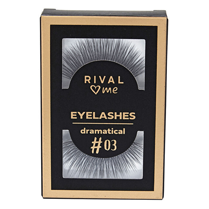Rival Loves Me Fake Eyelashes No:03 Dramatic - 1 Pair | Natural & Lightweight - Skin Care