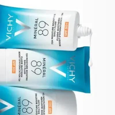 Vichy Daily Moisturizing Cream with SPF50+ - Anti-Aging Face Cream for Sensitive Skin, Hyaluronic Acid & Mineral 89 Vichy Daily Moisturizing Cream SPF50+ - Anti-Aging Face Moisturizer Daily Moisturizer with SPF, SPF50+ Face Cream, Hyaluronic Acid Moisturizer, Vichy Mineral 89, Anti-Aging Daily Cream, Face Moisturizer for Sensitive Skin, Non-Comedogenic Face Cream, Fragrance-Free Moisturizer, Anti-Aging Face Cream, Broad-Spectrum Sun Protection