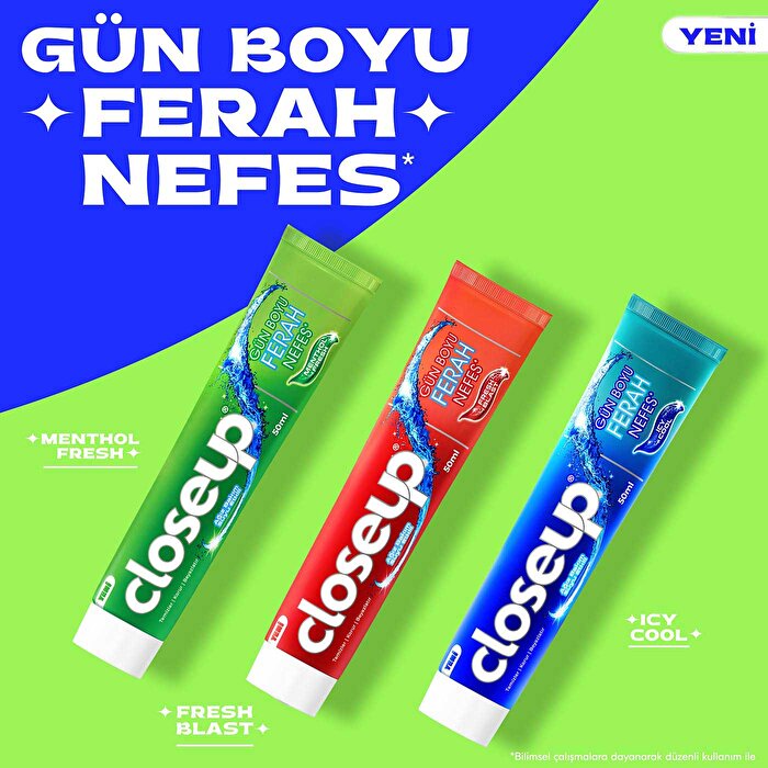 Closeup Toothpaste Menthol Fresh 50ml - Active Zinc Technology | Gel Formula - view 9