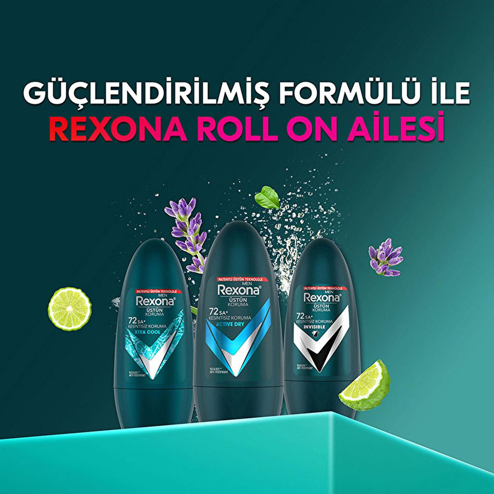 Rexona Active Dry Men's Roll On Deodorant - 72 Hour Continuous Protection | 1.69 fl. oz. - view 6
