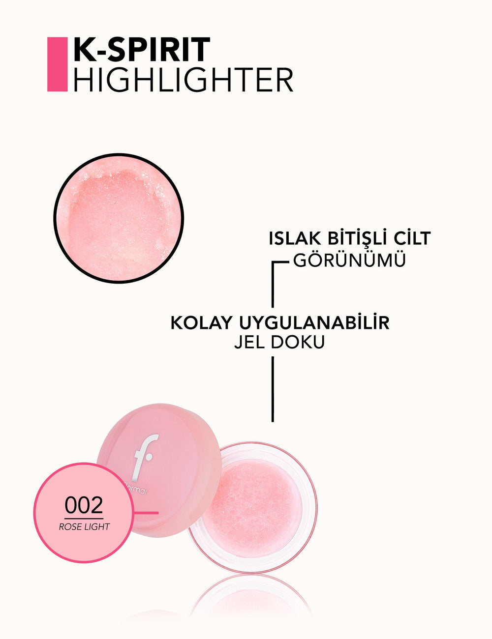 Flormar K-Spirit Glass Highlighter for Dewy Wet Finish