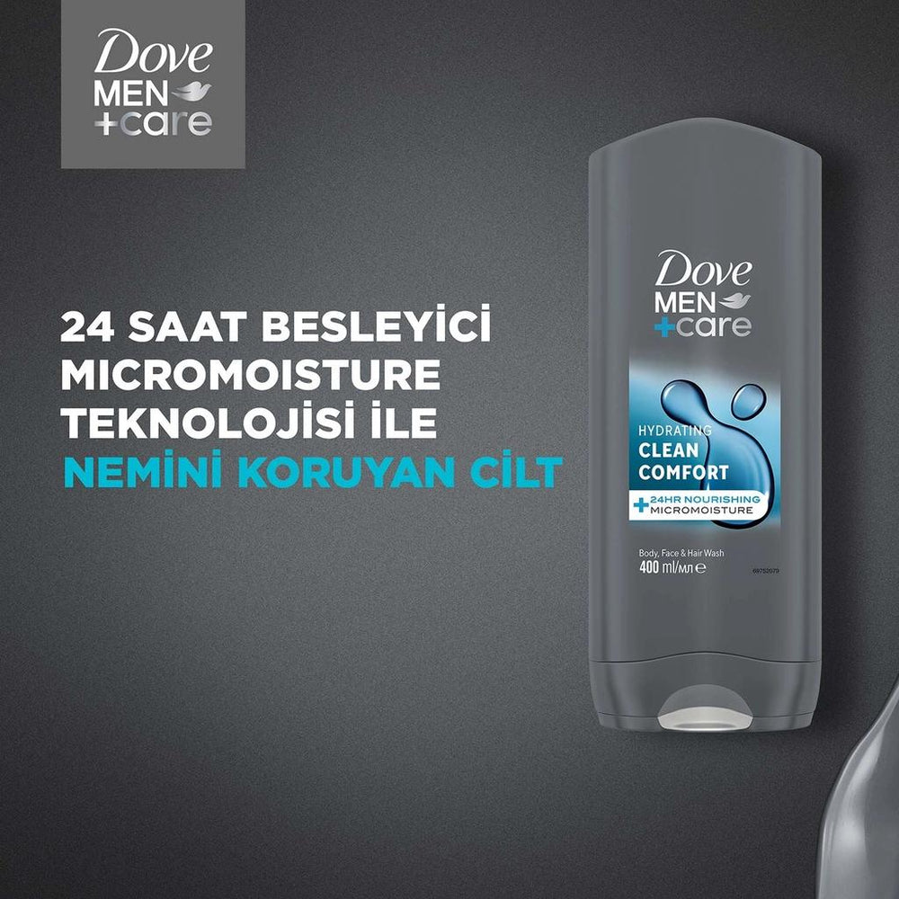 Dove Men +Care Clean Comfort Hydrating Body Wash 400 ml