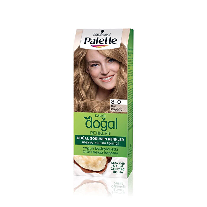 Permanent Hair Color 8-0 Honey Blonde - Natural Results | Palette - Hair Dye