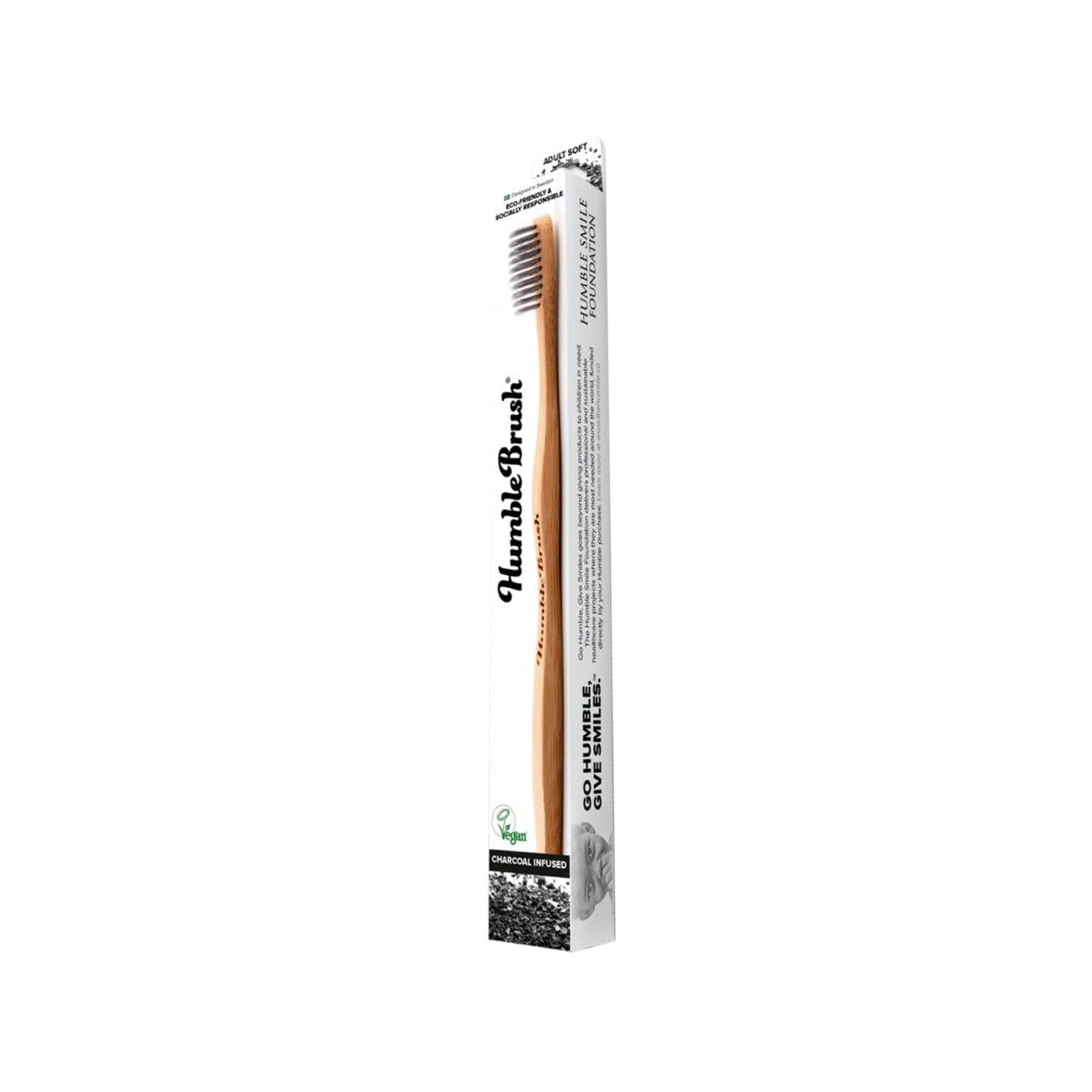 Humble Brush Adult Bamboo Charcoal Toothbrush - Eco-Friendly, Soft Bristles, Sustainable Oral Care Humble Brush Bamboo Charcoal Toothbrush - Eco-Friendly Oral Care bamboo toothbrush, charcoal toothbrush, eco-friendly oral care, sustainable toothbrush, adult bamboo toothbrush, sustainable living, natural oral care, biodegradable toothbrush, reduce plastic waste, eco-conscious, green living, oral hygiene, sustainable products, gifts for eco-friendly, natural personal care