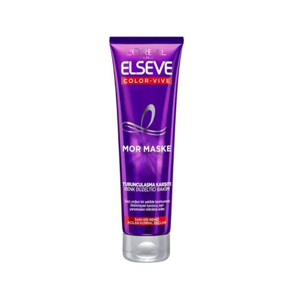 Loreal Elseve Colorvive Mor Maske 150ml - Color Correcting Hair Mask for Blonde, Grey Hair - image 3