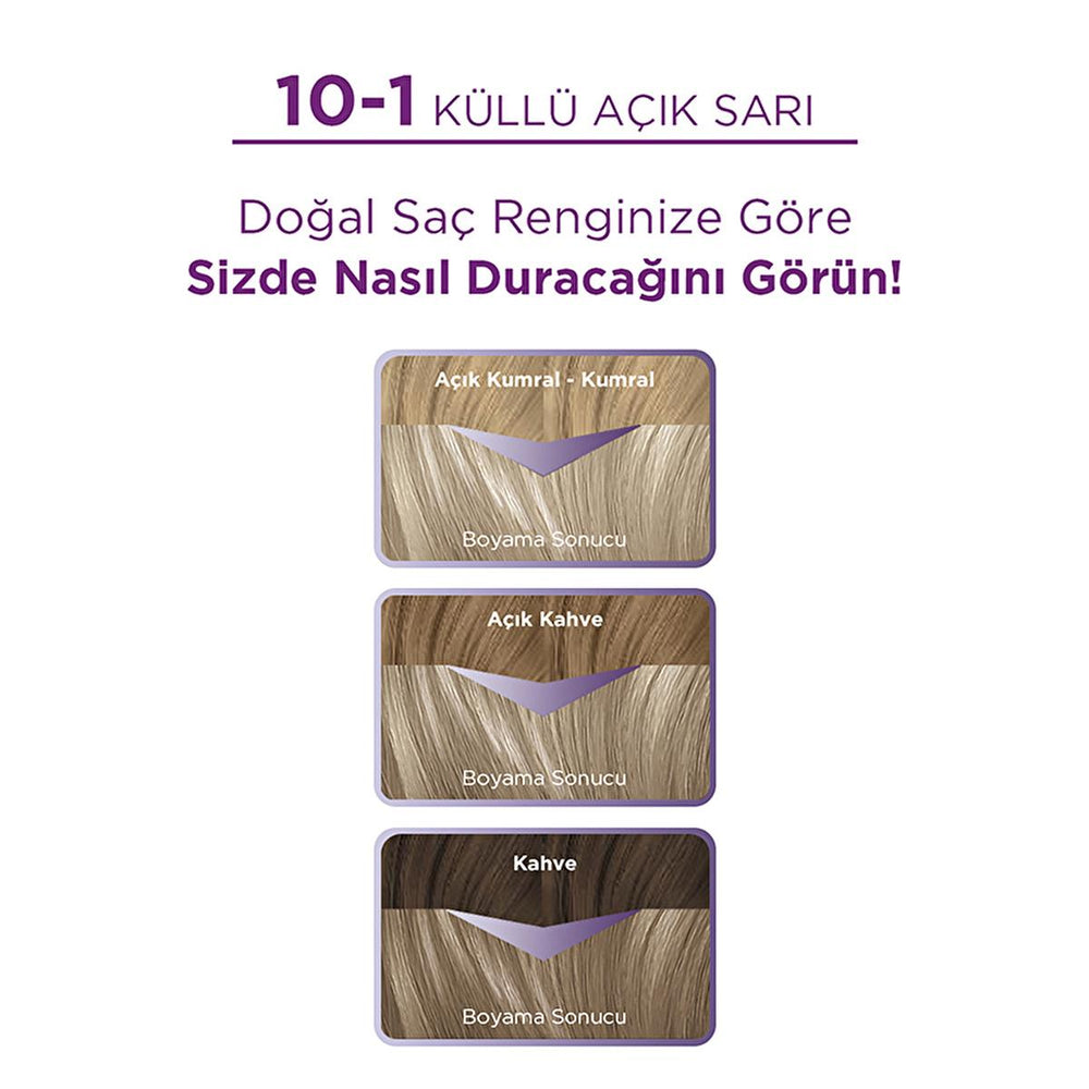 Palette Hair Color 10-1 - Light Ash Blonde with Triple Care Formula for Beauty Enthusiasts | 4.2 fl. oz. - view 6