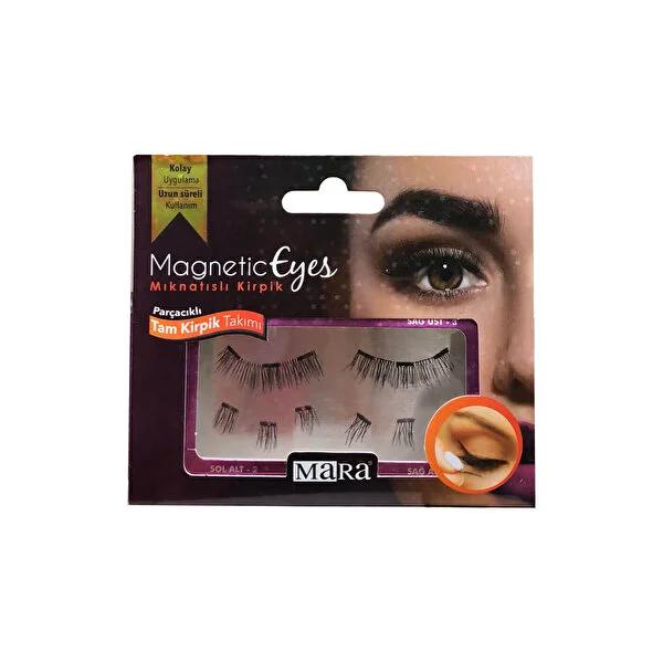 Mara Magnetic False Eyelashes - Easy Application, Natural Look, Reusable - Mara Manyetik Takma Kirpik - image 2