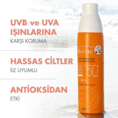 Avene SPF50+ Sunscreen Spray - Broad-Spectrum Sun Protection for Sensitive Skin - view 3